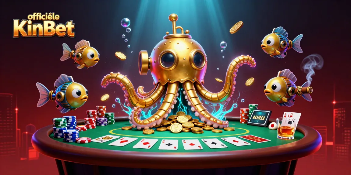 Experience exciting gaming at officiële KinBet with rich poker action and vibrant underwater elements.